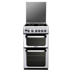 Hotpoint HUG52P Double Oven Gas Cooker in White